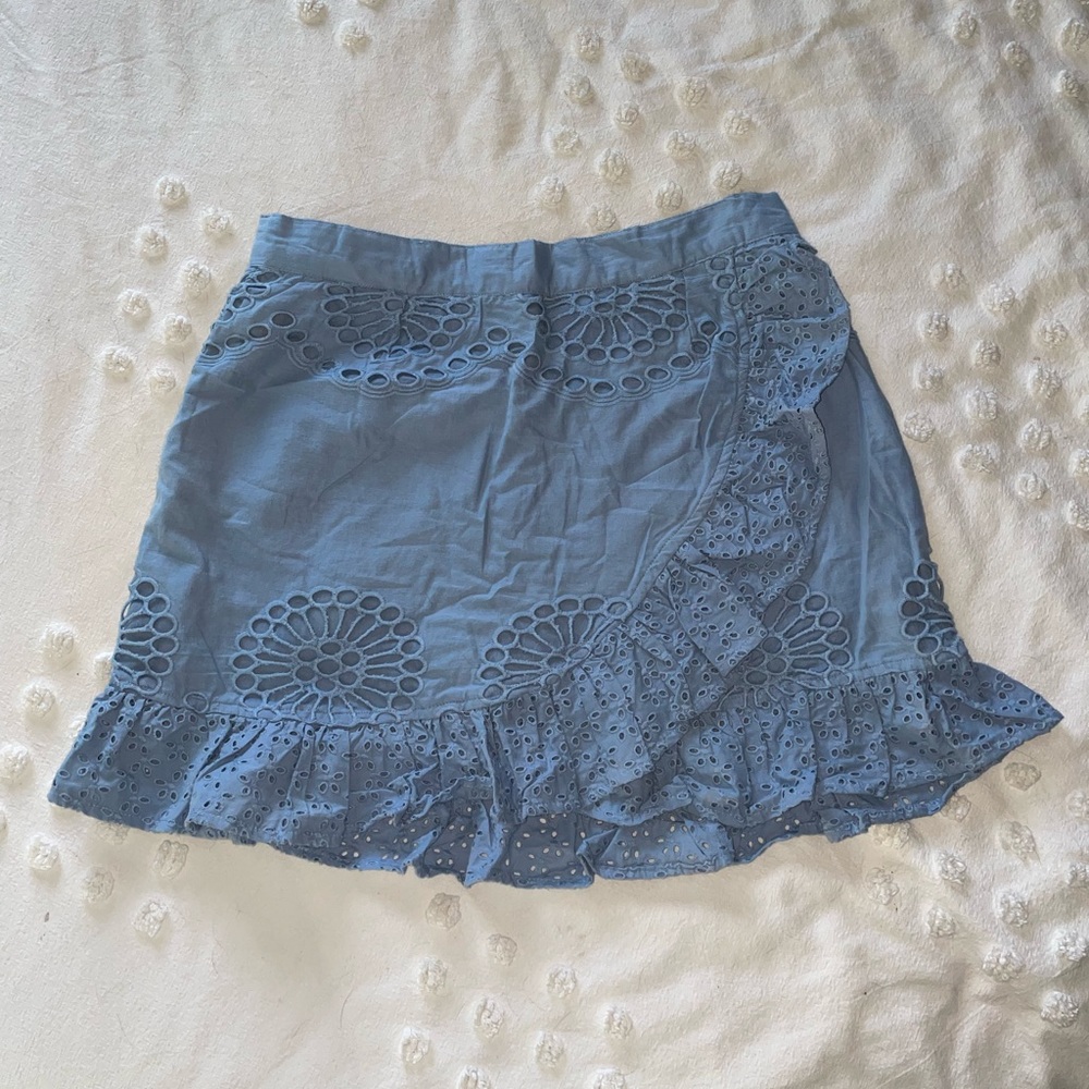 MISSGUIDED blue mini skirt